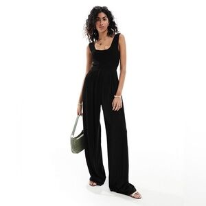 ASOS Black Sleeveless Jumpsuit